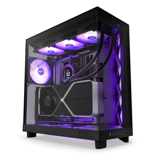 NZXT H6 Flow RGB Black Compact Mid-tower Airflow Case