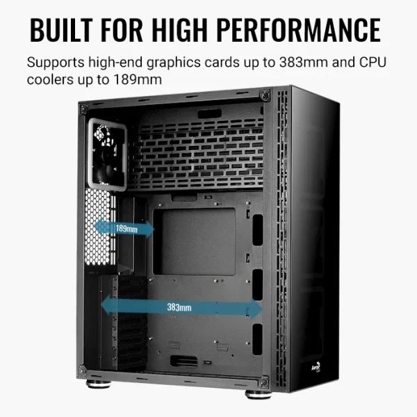 Aerocool Tor Pro RGB Lighting w/ Tempered Glass Full Window - Image 2